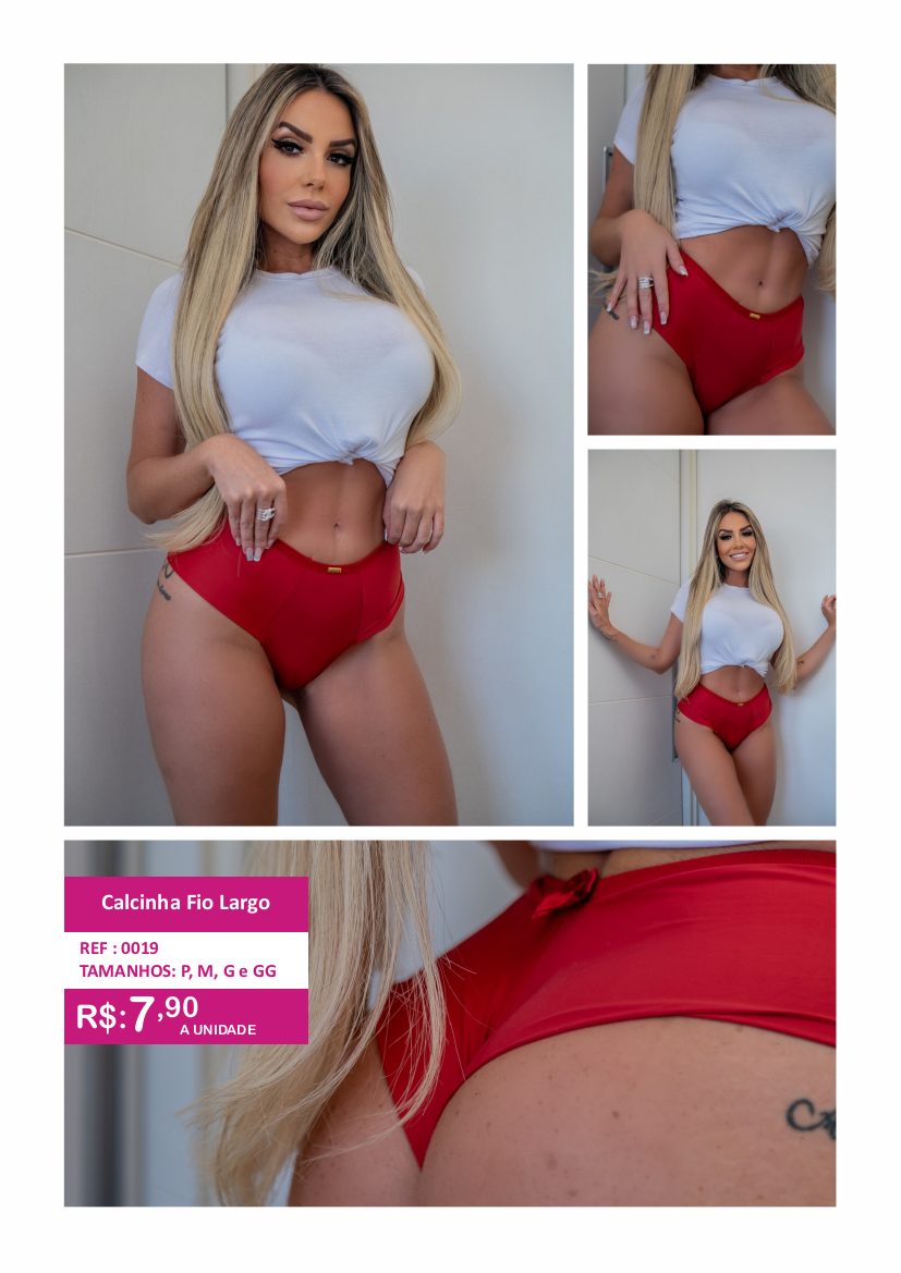 Calcinha Fio Largo - referência 0019