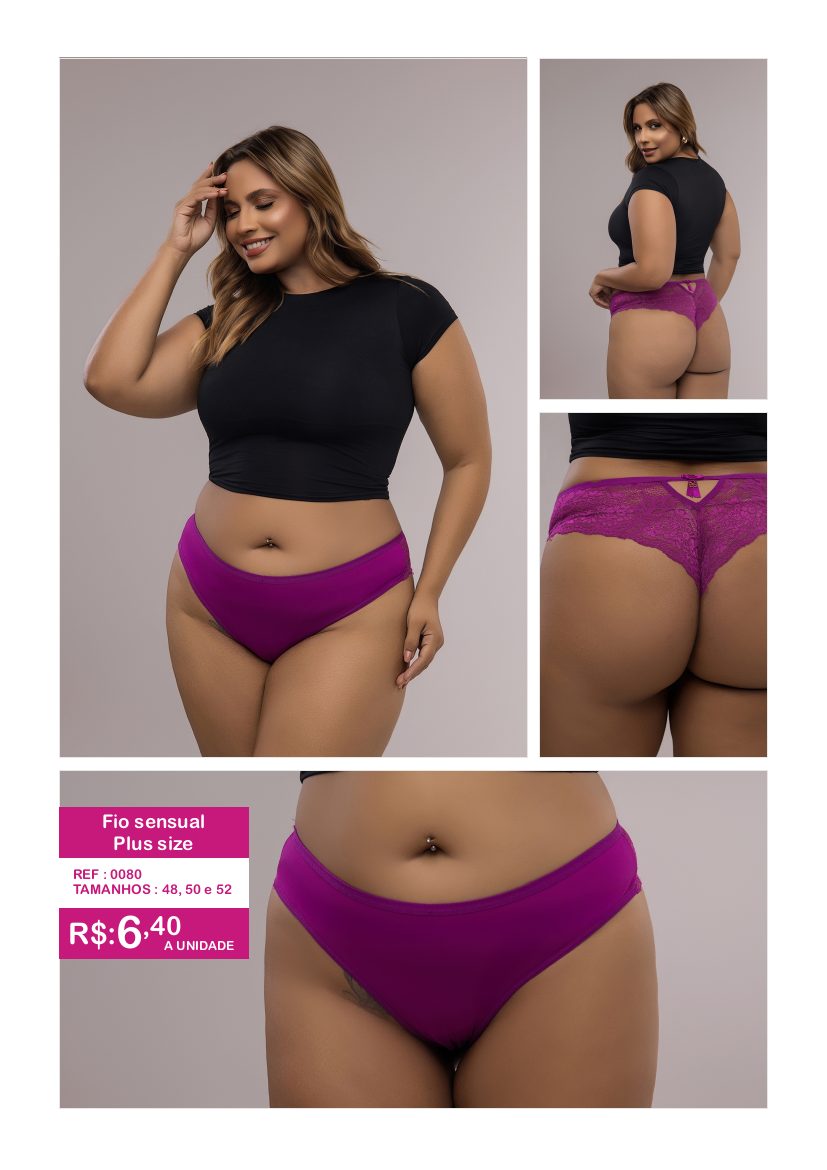 Fio sensual Plus size - referência 0080