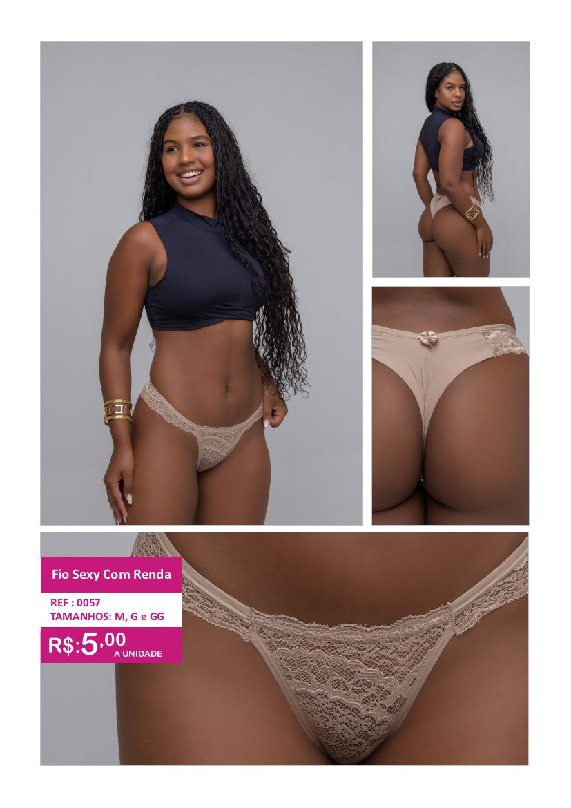 Fio Sexy Com Renda - referência 0057