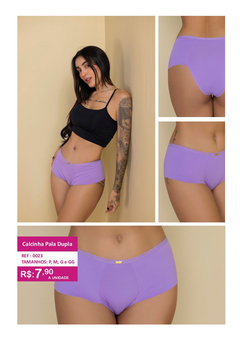 Calcinha Pala Dupla - referência 0023