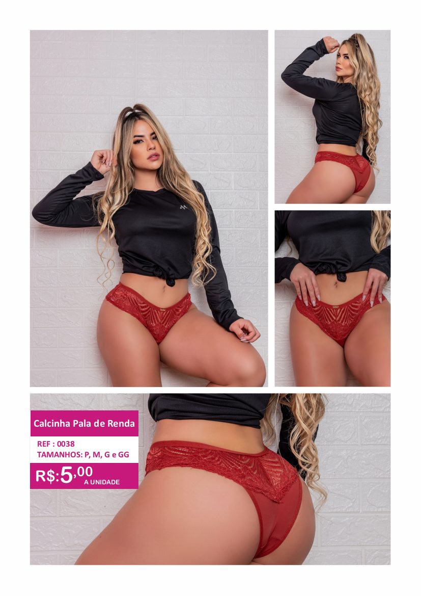 Calcinha Pala de Renda - referência 0038