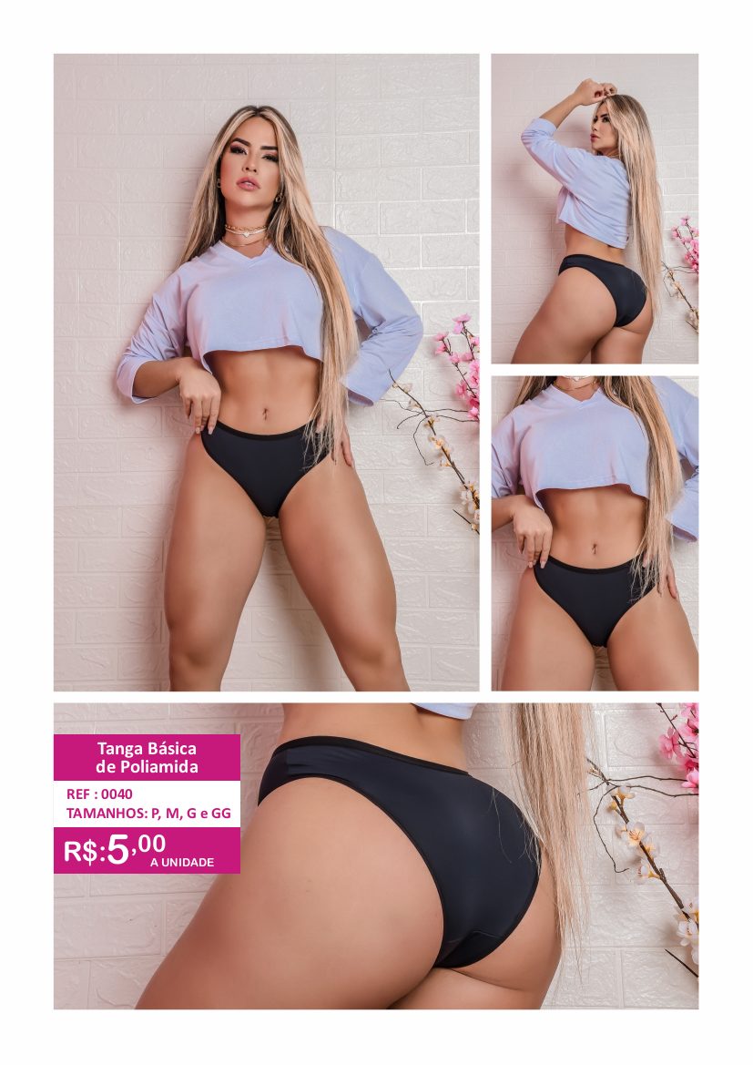 Tanga Básica de Poliamida - referência 0040