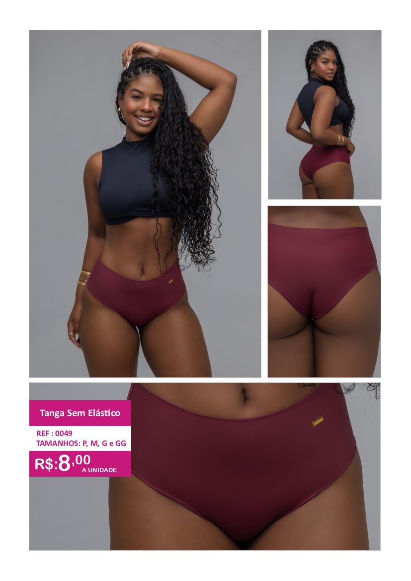 Tanga Sem Elástico - referência 0049
