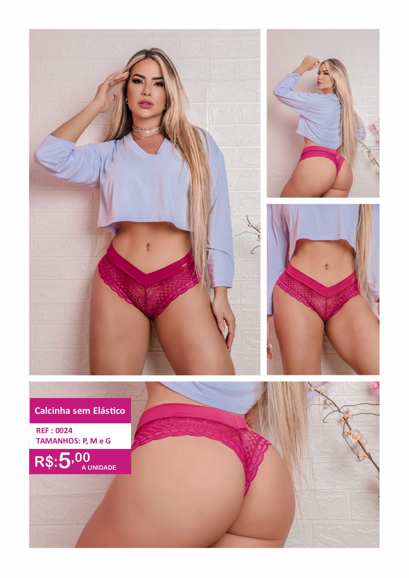Calcinha sem Elástico - referência 0024