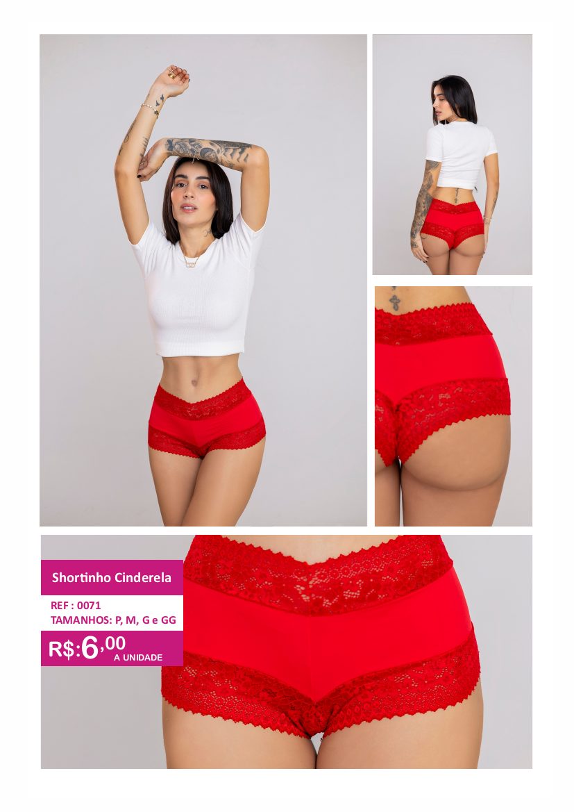 Shortinho Cinderela - referência 0071